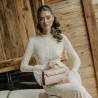Sac à main femme bandoulière 041g 01 rose poudré saffiano lifestyle