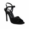 Sandales femme 1365 velours noir