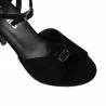 Sandales femme 1365 velours noir