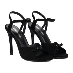 Sandales femme 1365 velours noir