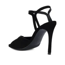 Sandales femme 1365 velours noir