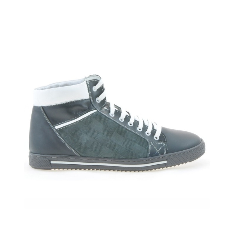 Bottes hommes 467 gris+blanc