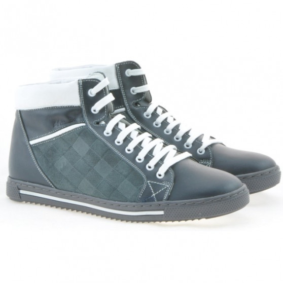 Bottes hommes 467 gris+blanc
