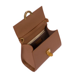 Sac à bandoulière pour femme 032g marron doré