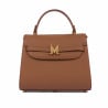 Sac à main femme bandoulière 033g marron doré