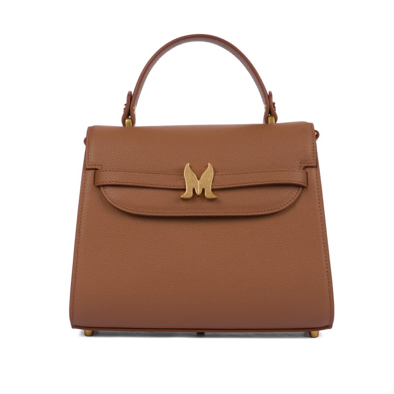 Sac à main femme bandoulière 033g marron doré