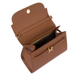 Sac à main femme bandoulière 033g marron doré