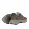 Chaussures de sport femme 6102 sable velours combiné 01