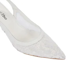 Sandales femme 1368 blanc combiné