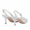 Sandales femme 1368 blanc combiné