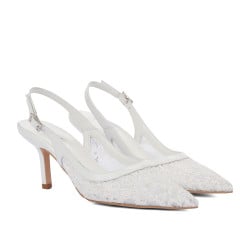 Sandales femme 1368 blanc combiné