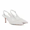 Sandales femme 1368 blanc combiné