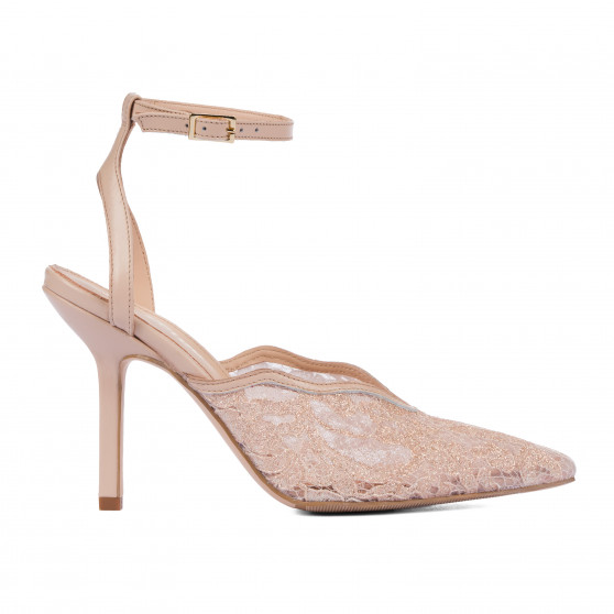 Sandales femme 1370 beige combiné
