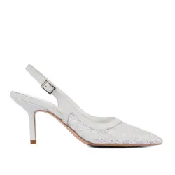 Sandales femme 1368 blanc combiné