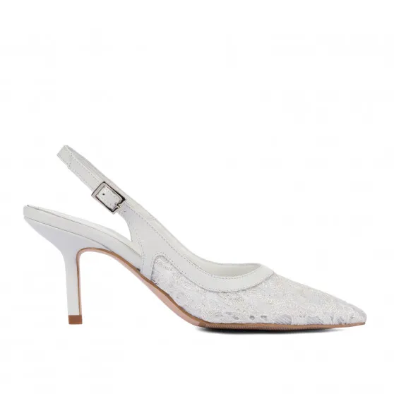 Sandales femme 1368 blanc combiné
