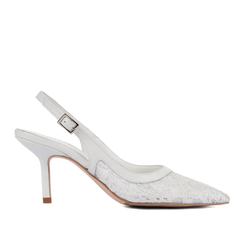Sandales femme 1368 blanc combiné