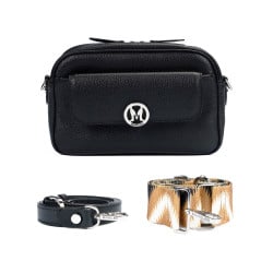 Sac à main femme bandoulière 014g 01 noir