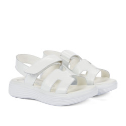 Sandales enfants 2500 vernis blanc