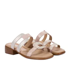 Sandales femme 5130 poudre combiné