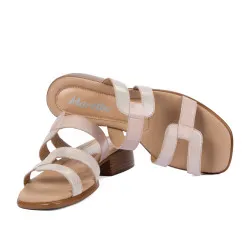 Sandales femme 5130 poudre combiné