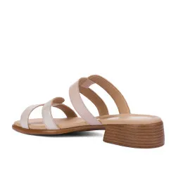 Sandales femme 5130 poudre combiné