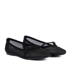 Ballerines femme 1369 noir combiné