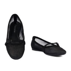 Ballerines femme 1369 noir combiné