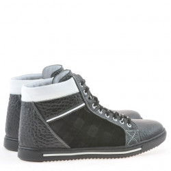 Bottes hommes 467 noir+blanc