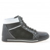 Bottes hommes 467 noir+blanc