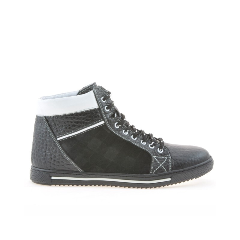 Bottes hommes 467 noir+blanc