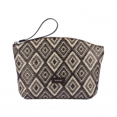 Sac à main femme 213g 01 raphia cacao