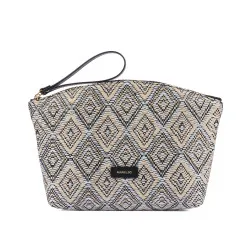 Sac à main femme 213g raphia noir