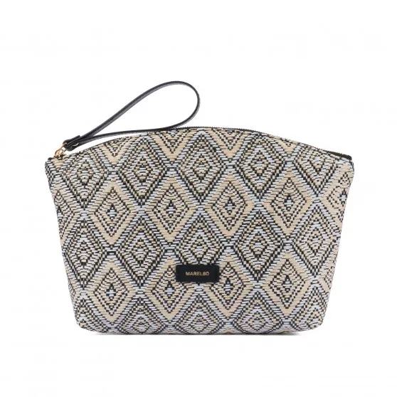 Sac à main femme 213g raphia noir