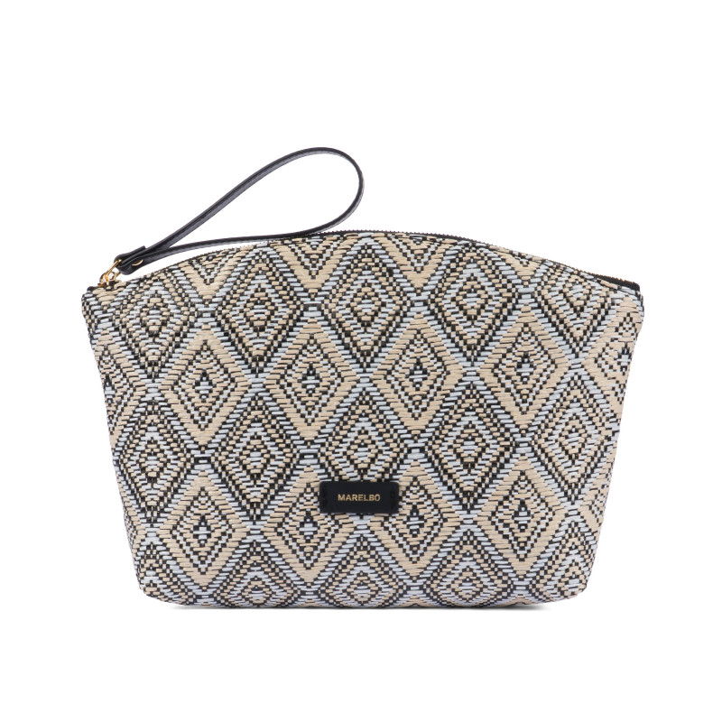 Sac à main femme 213g raphia noir