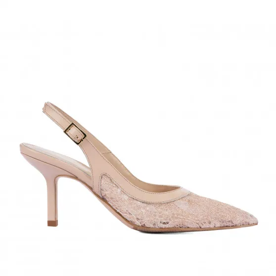 Sandales femme 1368 beige combiné