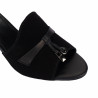 Sandales femme 1367 noir en velours