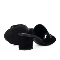 Sandales femme 1367 noir en velours