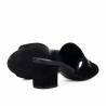 Sandales femme 1367 noir en velours