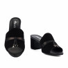 Sandales femme 1367 noir en velours