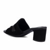 Sandales femme 1367 noir en velours