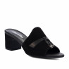 Sandales femme 1367 noir en velours