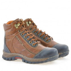 Bottines enfants 3219 marron+indigo