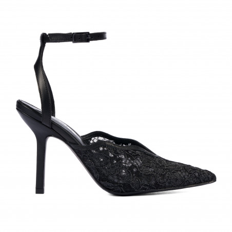 Sandales femme 1370 noir combiné