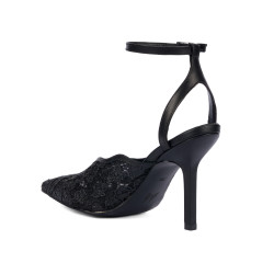 Sandales femme 1370 noir combiné
