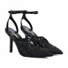 Sandales femme 1370 noir combiné
