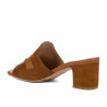 Sandales femme 1367 velours camel