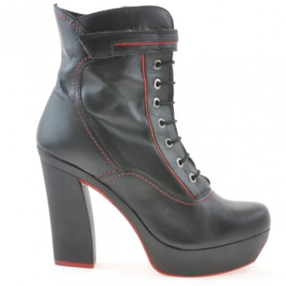 Bottines femme 3261 noir+rouge Bottines femme 3261 noir+rouge