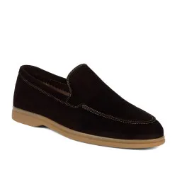 Mocassins homme 980 velours cacao