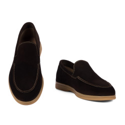 Mocassins homme 980 velours cacao