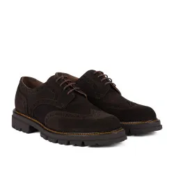 Chaussures décontractées homme 989 café velours